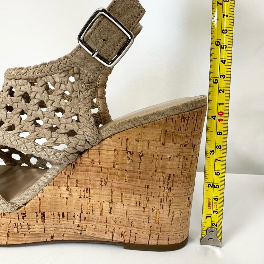 Mix No. 6 Wedge Heel Sandals Jesper Crochet Woven Cork Women’s Size 8.5M - Picture 11 of 11
